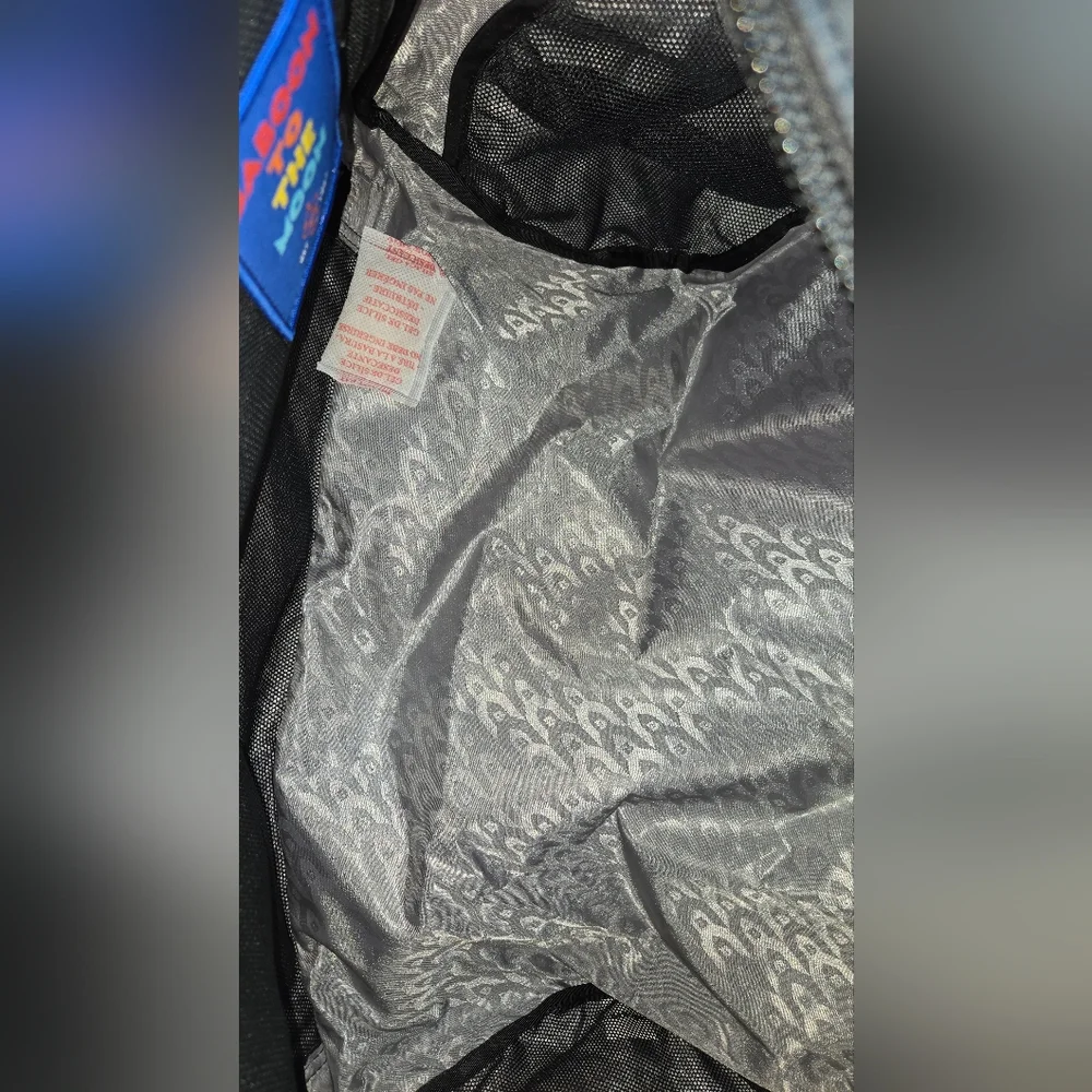 Black Gloss Trim Duffel Backpack - Unbranded